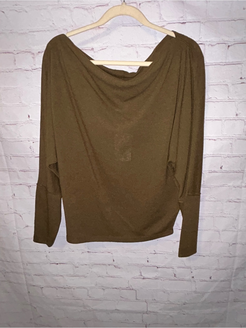 We The Free Dolman Sleeve Cowl Neck Relaxed Knit Top size S NWT